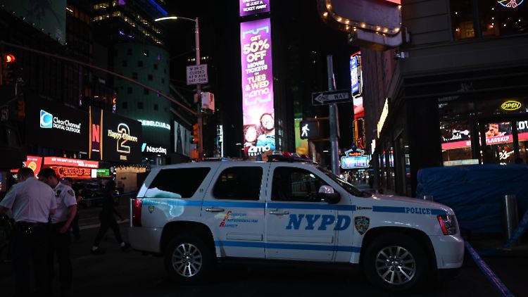 Nach dem Vorfall wurde der berühmte Times Square abgesperrt.