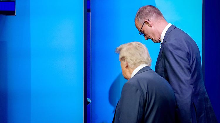 Donald Trump und Friedrich Merz - hier abgelichtet beim Nato-Gipfel im Juni - wollen noch heute miteinander sprechen.