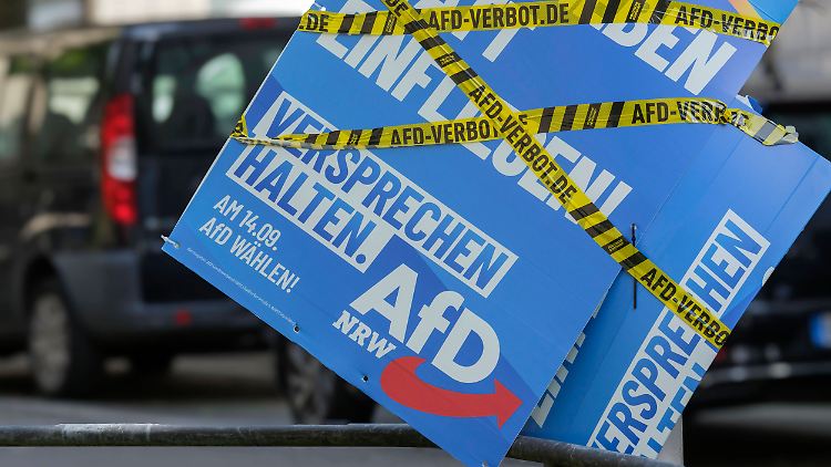 Die AfD wirbt auch mit Plakaten ohne Stadtwappen um die Gunst der Wähler.