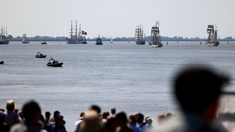 Bis Sonntag werden rund 250 Schiffe aus 16 Nationen zur "Sail" erwartet.