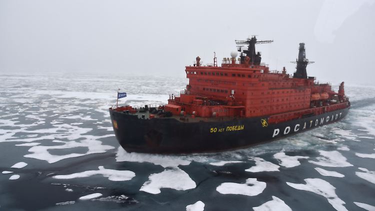 Russland betreibt die weltweit einzige Flotte von Atomeisbrechern.