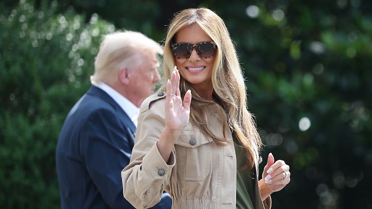 Eigentlich hält sich Melania Trump eher im Hintergrund ihres Mannes. 