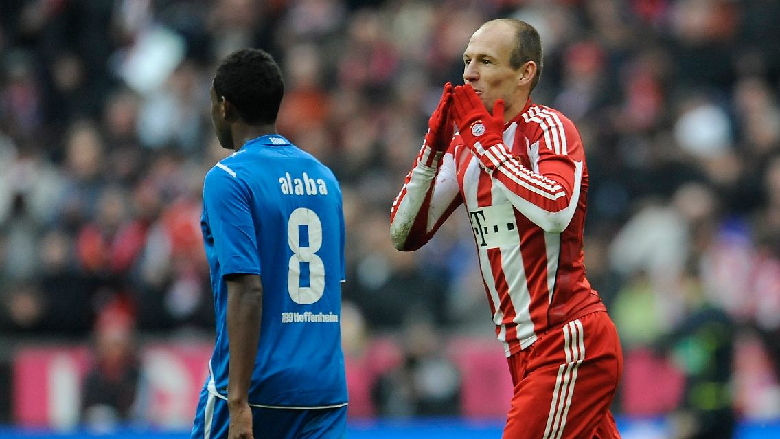 Arjen Robben schnürte gegen Hoffenheim einen Doppelpack.
