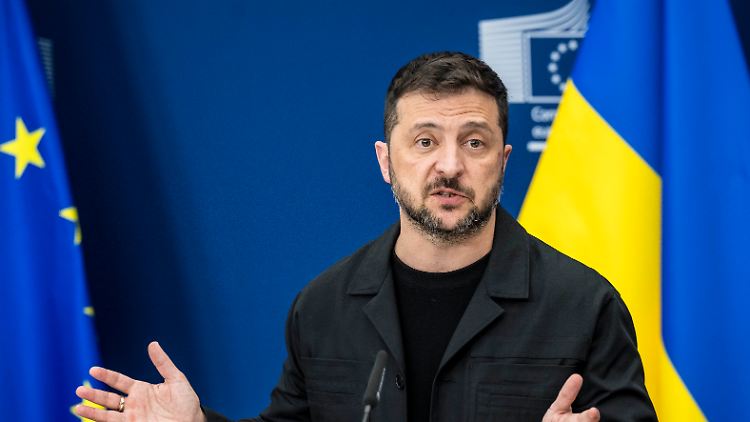 Reist nun aus Brüssel nach Washington: Präsident Selenskyj.