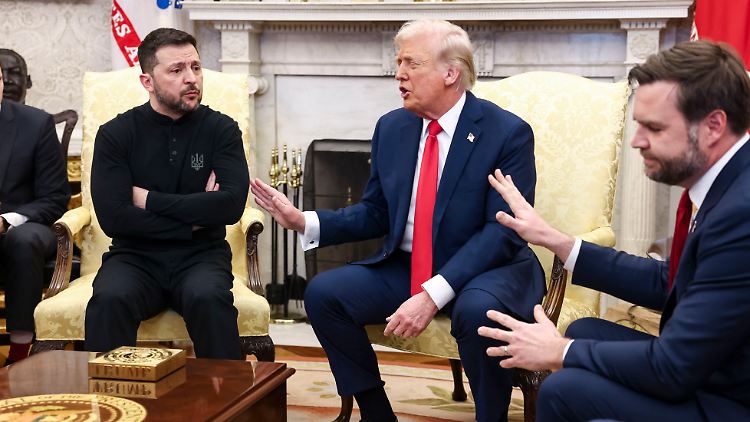 Bei Selenskyj dürfte das Aufeinandertreffen mit Trump und Vance im Oval Office düstere Erinnerungen an den Eklat im Februar hervorrufen.