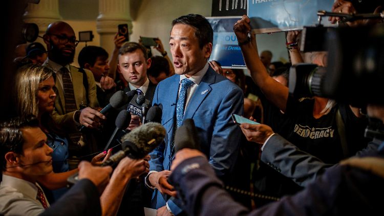 Zurück in Austin: Gene Wu, Vorsitzender der demokratischen Demokraten im texanischen Repräsentantenhaus. 