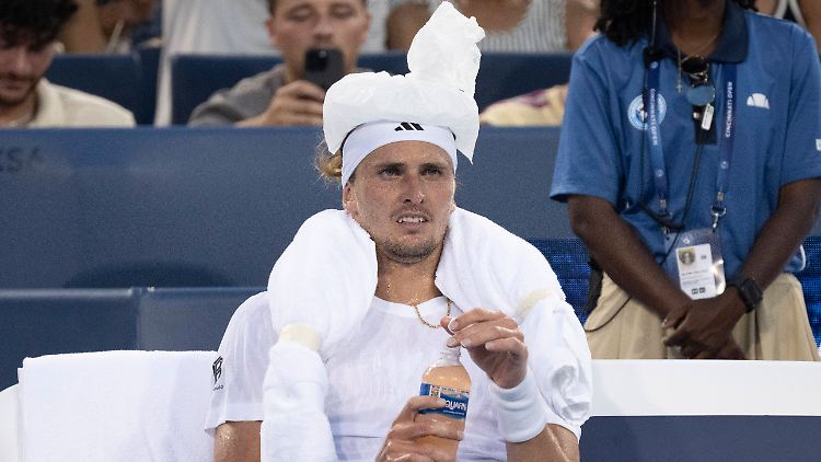 Zverev hatte große gesundheitliche Probleme in Cincinnati.
