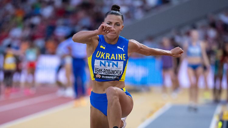 Die Sperre könnte das Karriereende für die ukrainische Weit- und Dreispringerin Maryna Bech-Romantschuk bedeuten.