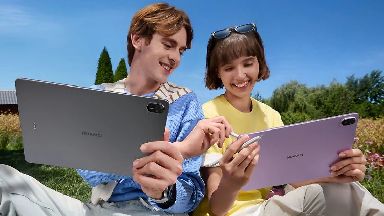 Mit seinem PaperMatte-Display eignet sich das neue Huawei-Tablet laut Hersteller auch für den Einsatz in der Sonne. 
