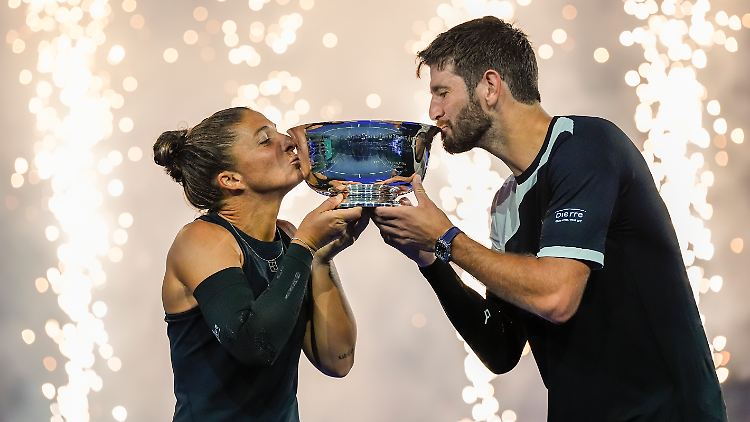 Sie sind jetzt eine Million US-Dollar reicher: Sara Errani und Andrea Vavassori.