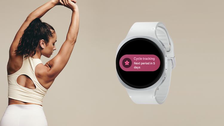 Die Galaxy Watch8 kombiniert Fitness-Tracking mit Zyklusvorhersagen.