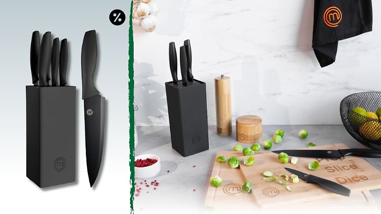Der Messerblock von MasterChef bringt Ordnung in die Küche und ist momentan besonders günstig.