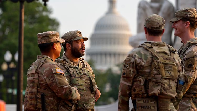 Nationalgardisten in der US-Hauptstadt Washington.