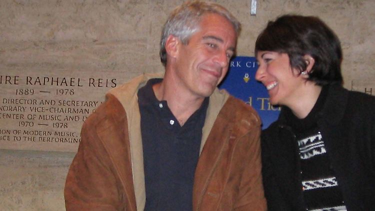 Maxwell und Epstein auf einer undatierten Aufnahme.