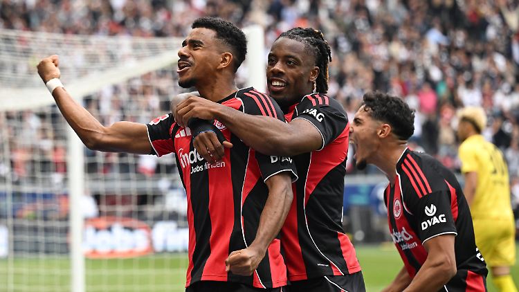 Eintracht Frankfurt verschaffte sich reichlich Grund zum Jubeln.