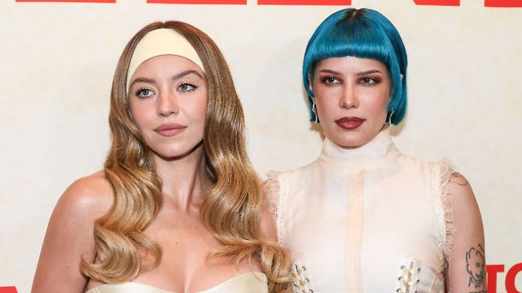 Sydney Sweeney und Co-Star Halsey bei der Premiere von "Americana"