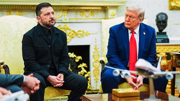 Vor einer Woche war der ukrainische Präsident Selenskyj im Oval Office zu Gast.