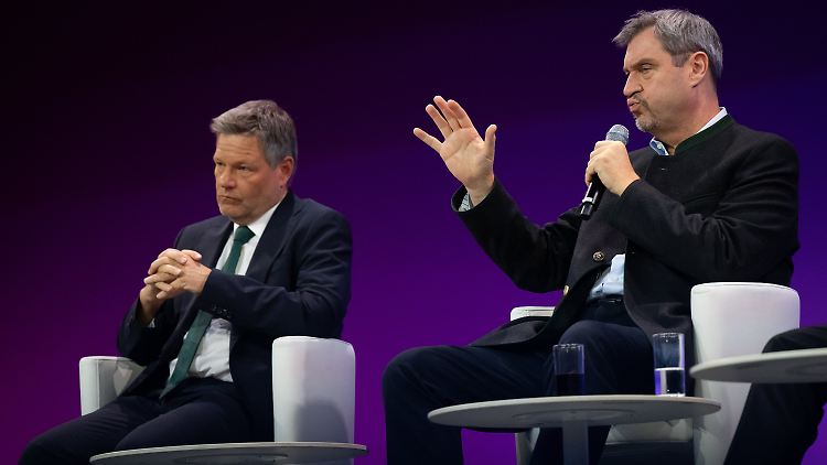 Habeck (l.) und Söder haben schon länger ein schwieriges Verhältnis zueinander. 