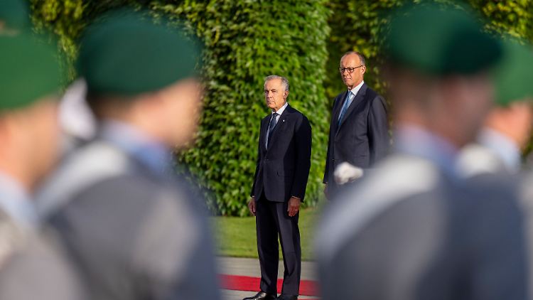 Kanzler Friedrich Merz beim Besuch von Kanadas Premier Carney.