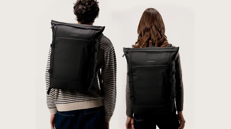 Ganz in Schwarz kommt er daher, der reduzierte Helsinki-Pro-Rucksack All Black von Kapten & Son.