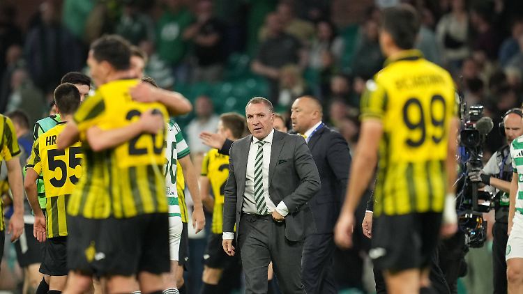 Celtic-Trainer Brendan Rodgers war ganz schön bedient.