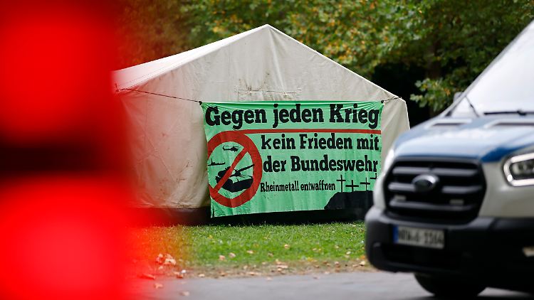 In Köln findet derzeit ein Protestcamp statt.
