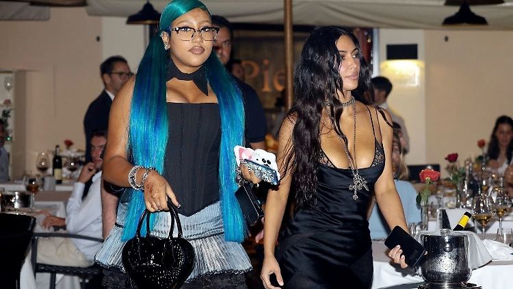 Die zwölfjährige North West und ihre Mutter Kim Kardashian in Rom. 
