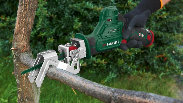 Preiswerte Parkside-Geräte: Vom Akkuschrauber bis zur Astsäge sind viele Produkte aktuell stark reduziert.