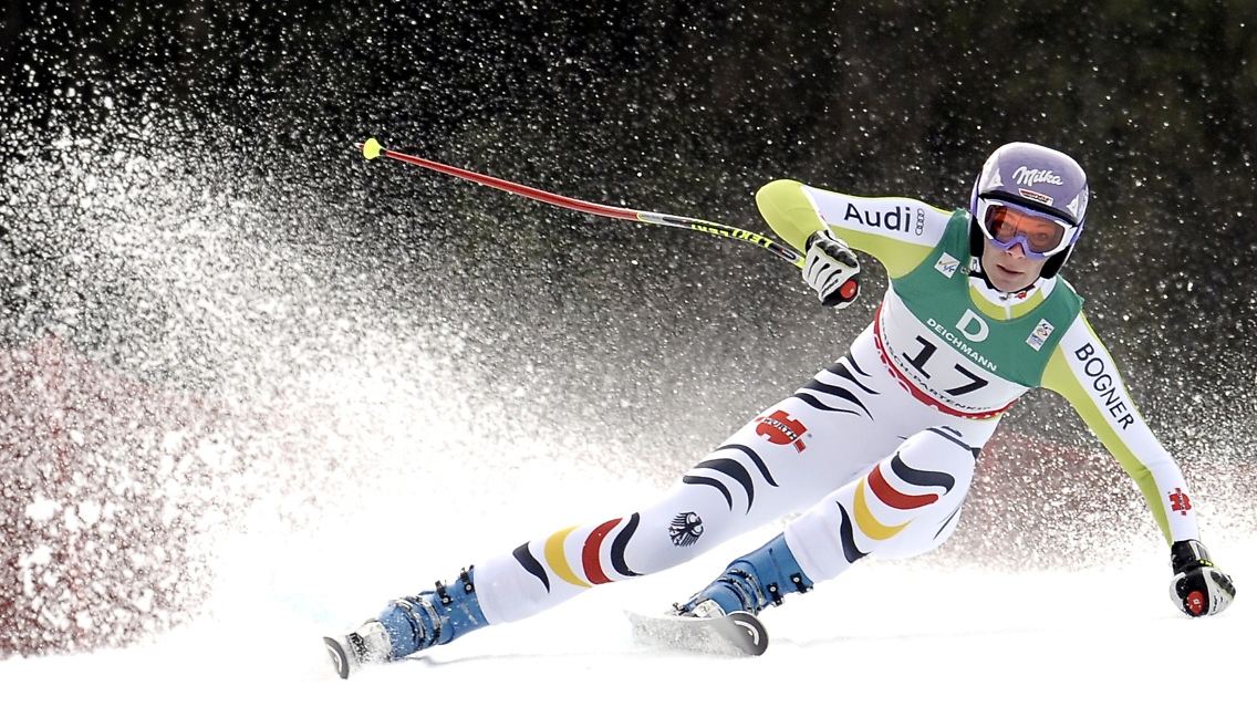 Maria Riesch auf dem Platz zu WM-Bronze in der Königsdisziplin.