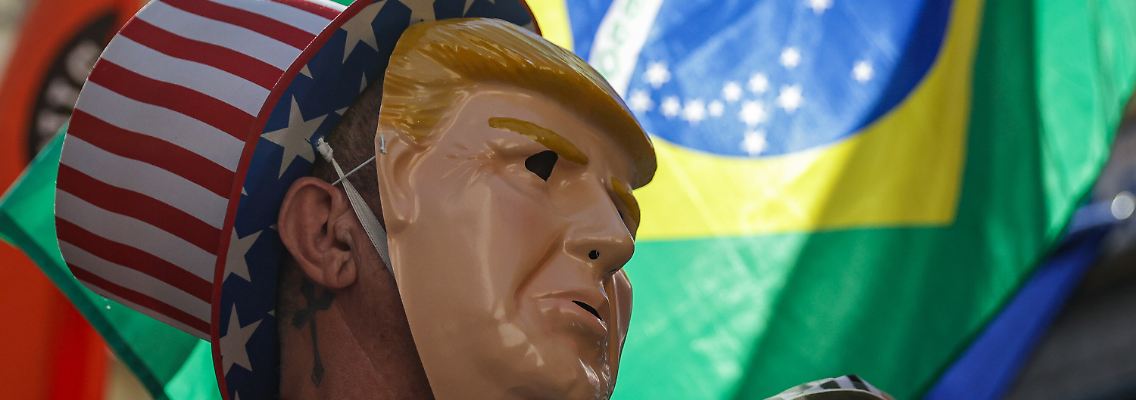 Die Kritik an den offenbar politisch motivierten US-Zöllen wird in Brasilien lauter. Es kommt immer wieder zu Demonstrationen.
