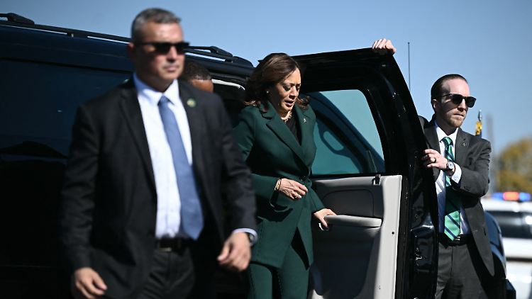 Die Begleitung durch die Agenten des Secret Service endet zeitnah für Kamala Harris.