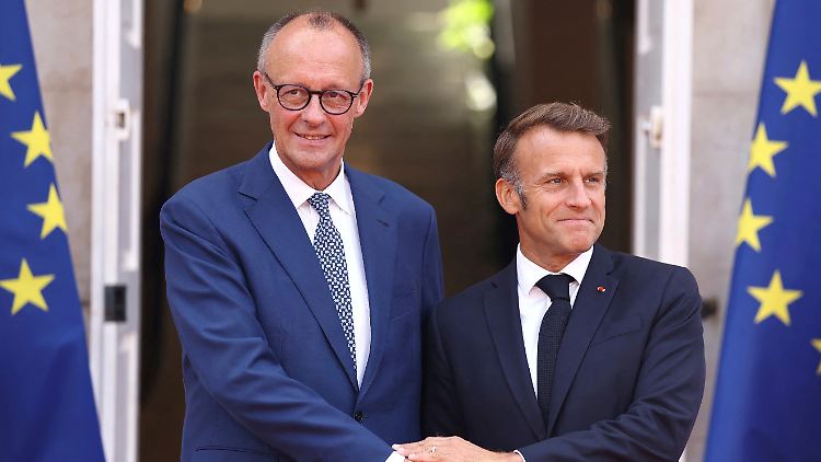 Treffen sich am Mittelmeer: Merz und Macron.