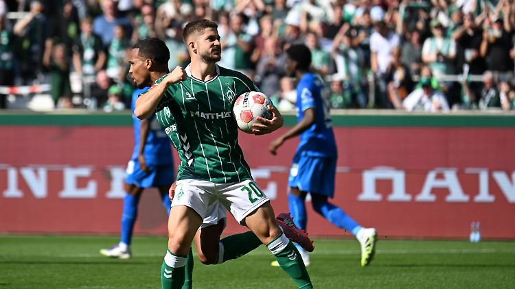 Romano Schmid traf für Werder zum zwischenzeitlichen 1:2.