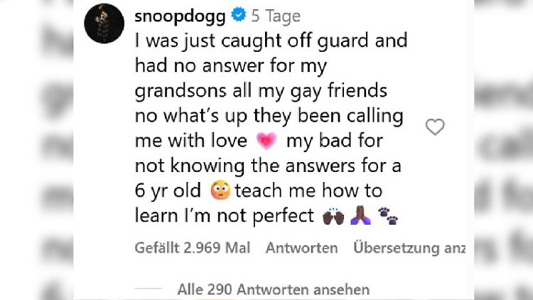 Diese Entschuldigung soll Snoop Dogg angeblich nicht geschrieben haben.