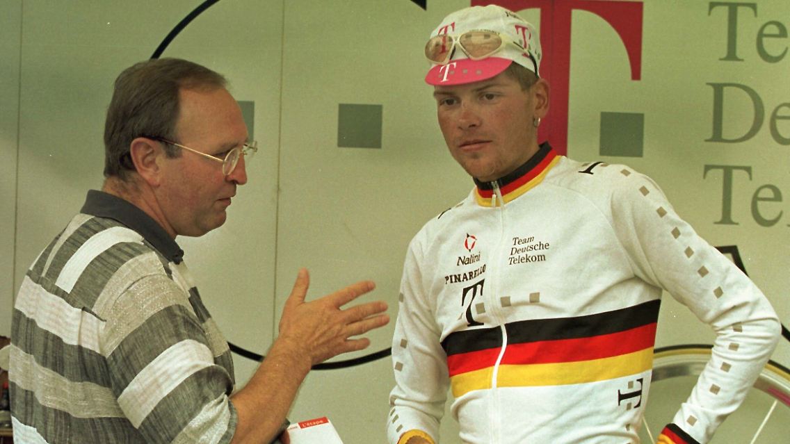 Godefroot und Ullrich bei der Tour 1997.