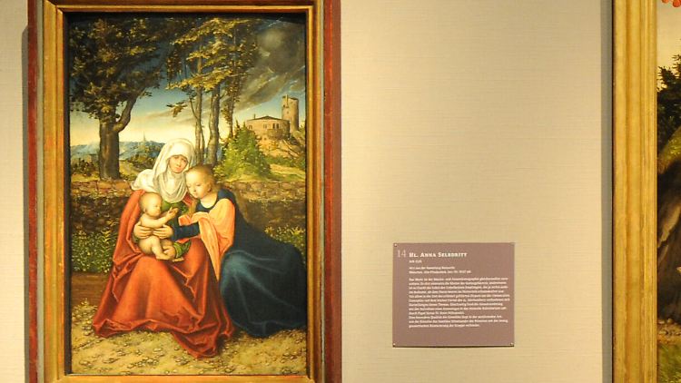 Das Werk "Hl. Anna Selbdritt" wurde damals verkauft, um die Flucht der Familie zu finanzieren.