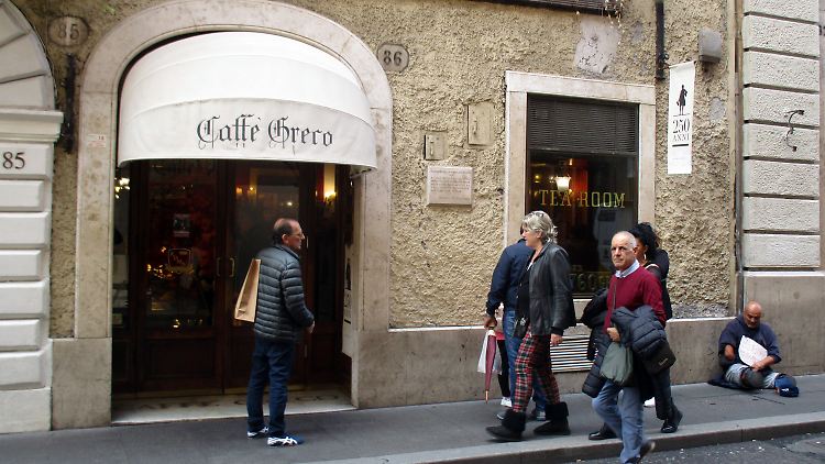 Das Antico Caffè Greco ist eine römische Institution.