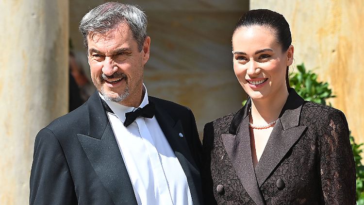 Vater und Tochter: Markus Söder und Gloria-Sophie Burkandt.
