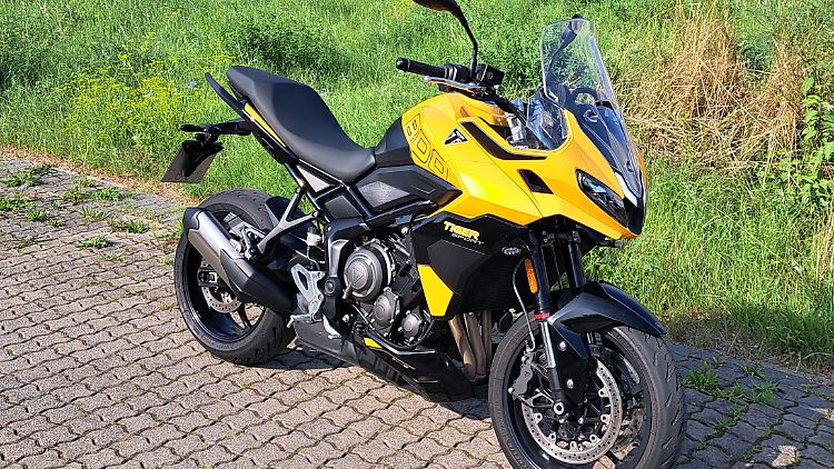 The Tiger 800 is more of a touring bike than a sports car.