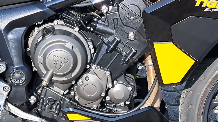 The new 800cc triple is unique in many ways.