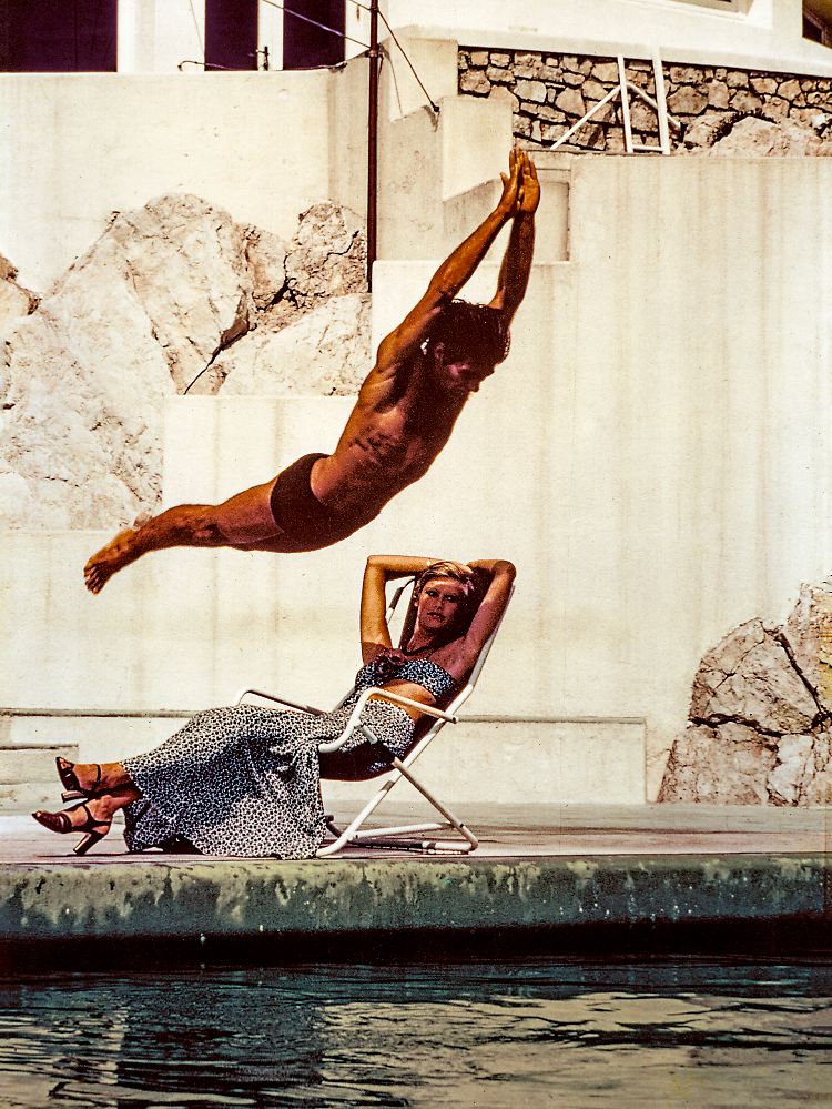 Newton zog es schon lange zur mondänen Gesellschaft an die französische Riviera. (Grand Hôtel du Cap, Marie Claire, Antibes 1972)
