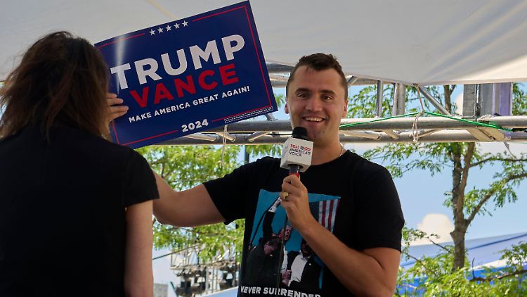 Kirk war ein Trump-Unterstützer der ersten Stunde. Auch im Wahlkampf 2024 ging er für ihn auf Stimmenfang.