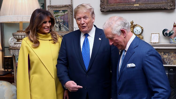 Da war König Charles noch Prinz: Trump war auch während seiner ersten Amtszeit in London zu Gast.