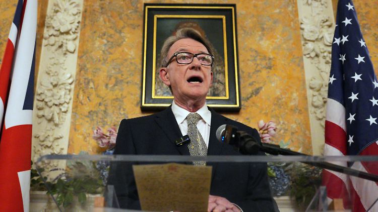 Peter Mandelson im Weißen Haus. 