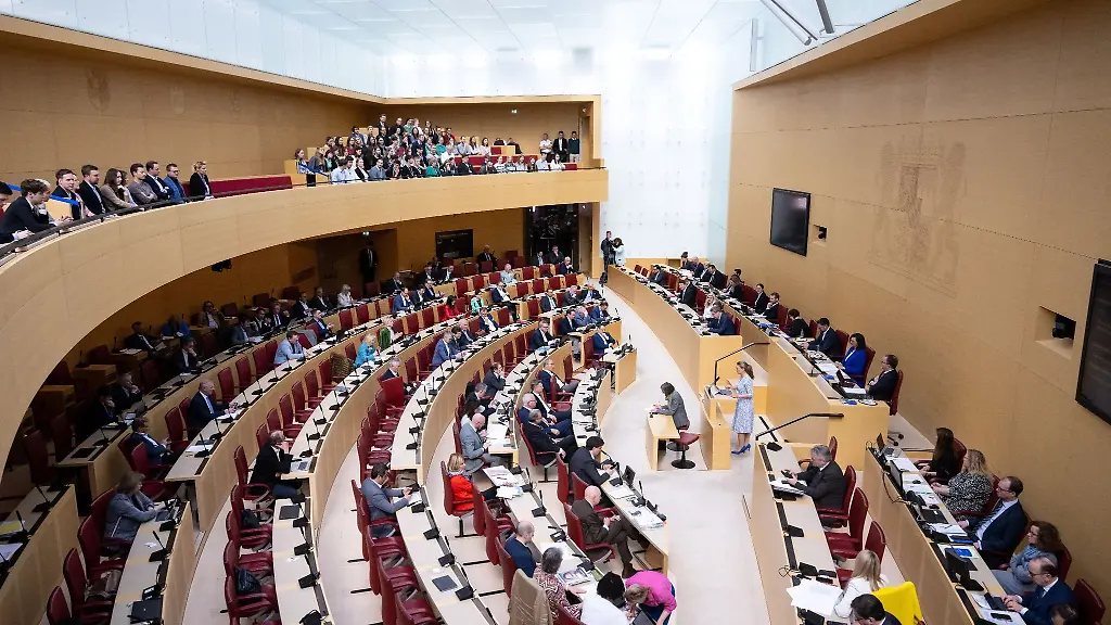 Abgeordnete-nehmen-an-einer-Landtagssitzung-teil
