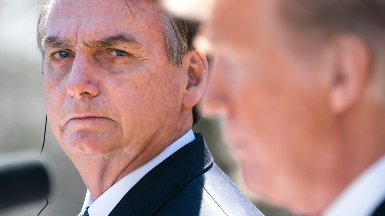 Bolsonaro bei einem Besuch im Weißen Haus im März 2019. 