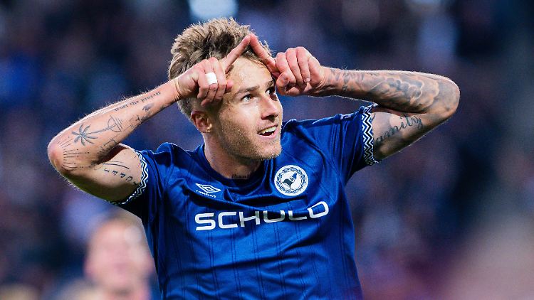 Joel Grodowski traf für die Arminia zum 2:0.
