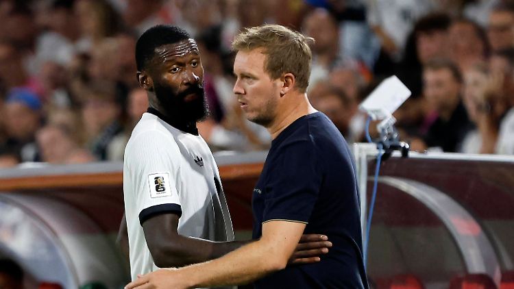 Julian Nagelsmann kann im DFB-Team zunächst einmal nicht auf Antonio Rüdiger bauen.