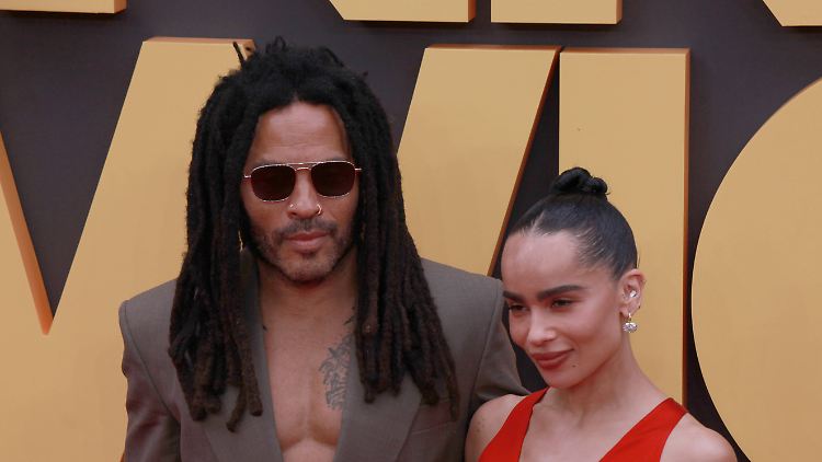 "Er will, dass Zoë jemanden hat, der sie respektiert": Lenny Kravitz mit seiner Tochter.