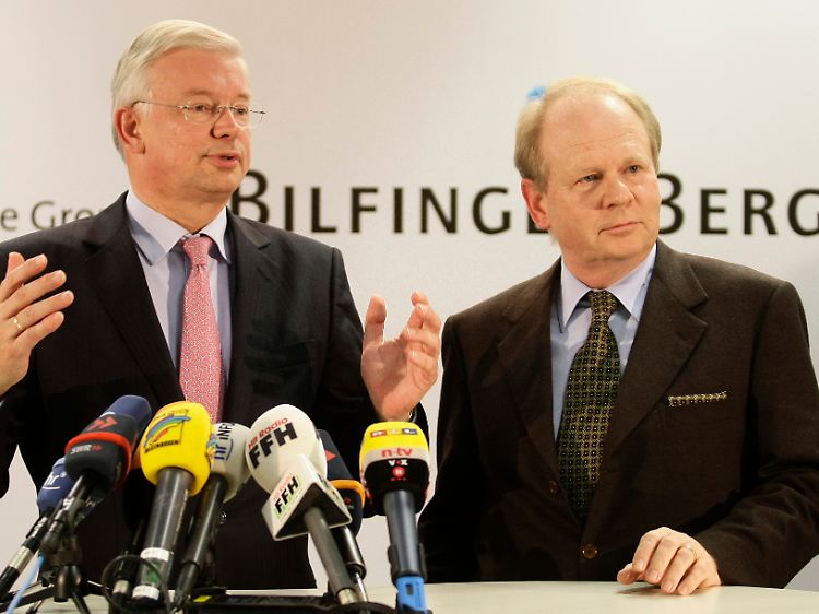 Herbert Bodner (rechts) geht, Roland Koch (links) kommt: Chefwechsel im Baukonzern (Archivbild).